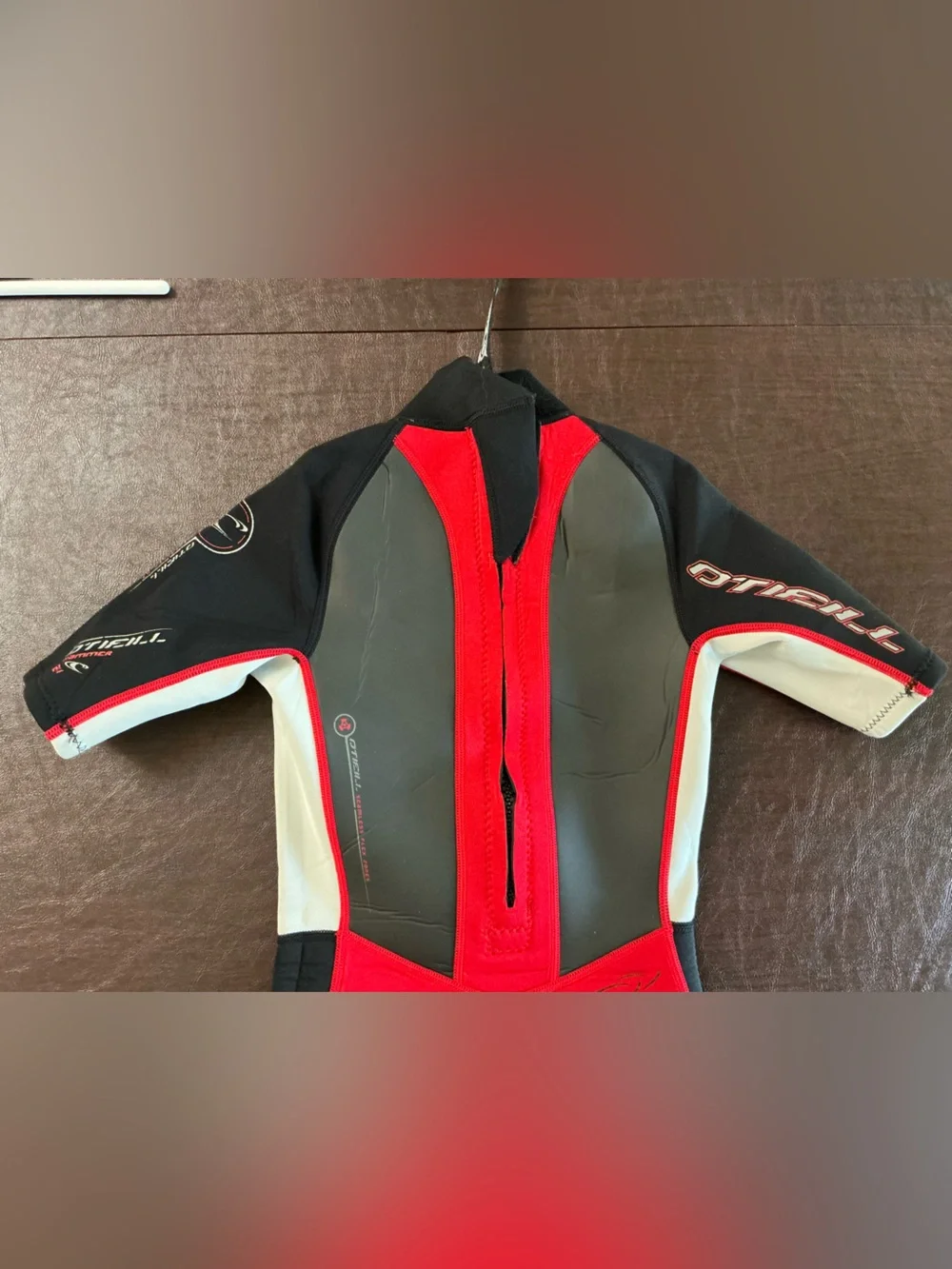 O'Neill Kids Short Sleeve Rashguard - Red, Black, Gray